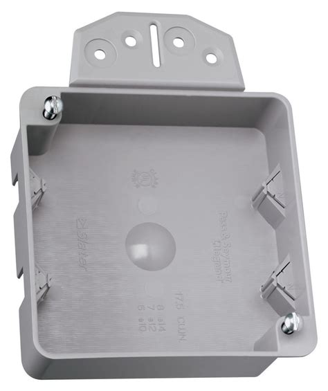 4 square electric box mounting bracket|shallow 4 square electrical box.